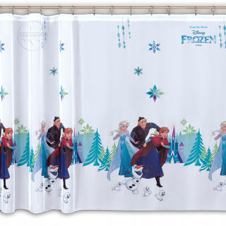 Elsa Frozen - Detský záclona 235x150 Land of Ice Olaf Kristoff