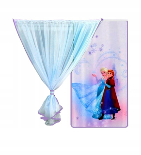 Elsa Frozen - Curtain curtains deti krajiny ľadu zimné bauble