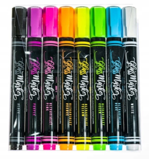 Flamasters Markers CHALK RYSTOR žiariace UV 8 KOL