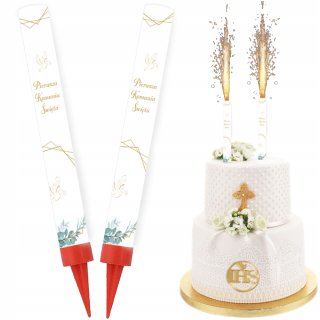 PRIJÍMANIE TORTA FONTÁNA Race 1. SV. PRIJÍMANIE Boho IHS 18cm 2 ks.