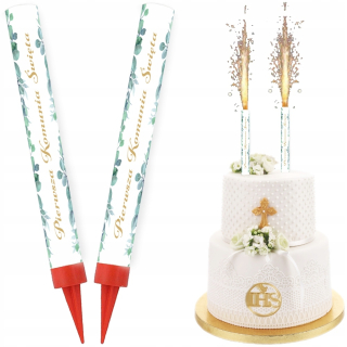 CAKE COMUNION FONTÁNA Závod Prvé sväté prijímanie Listy 18cm 2 ks.