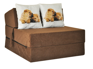 Detský gauč - ROZKLADACIE KRESLO 15cm, MATRAC, POHOVKA, POUF, POHÁD