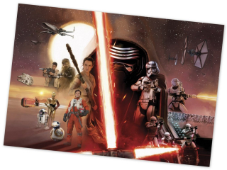 STAR WARS - Nástenné nástenné maľby Komar Star Wars Star Wars 368x254