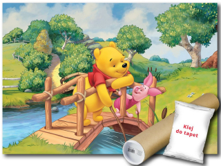 Medvedík Pú - Nástenné nástenné maľby Winnie POOH V4 254X184 F3157
