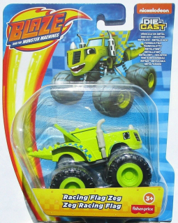 Blaze a Monster autá - FP Blaze a Mega Machine Racing Flag Zeg GVG65