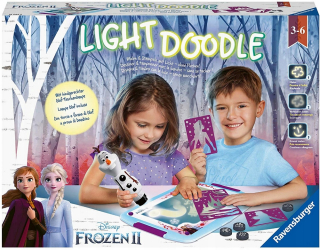 Elsa Frozen - Mrazené 2 ľadové svetlo doodle tabule maľované