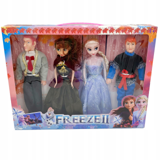 Bábiky Frozen 4 Elsa Anna Kristoff Hans Frozen 2 LF5 modrá