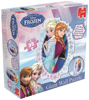 Elsa Frozen - Mrazené giga puzzle na stenovej stene tapety Disney