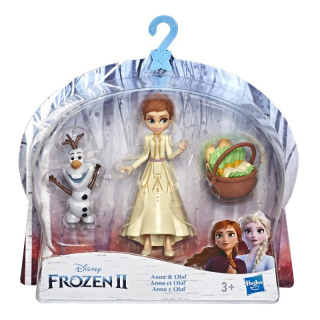 Elsa Frozen - Mrazená krajina ice figúrky Anna s košíkom a OLAF