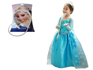 Elsa Frozen - Mrazené šaty Elsa Land of Ice 5-6 rokov Model E1