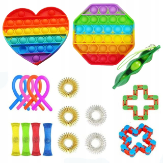 BING A PRIATELIA - Fidget Antirters Hračka Stretch Set