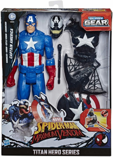 SPIDERMAN - Figúrkový kapitán Amerika Venom Avengers 30cm E8683