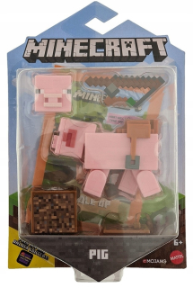MINECRAFT  - Figurín Minecraft Prasa Mojang Mattel GGP94