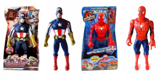 SPIDERMAN - Figúrka pavúk muž kapitán Amerika nastaviť veľký