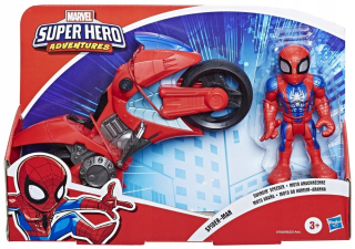SPIDERMAN - Figurín Spiderman Motorcycle Autor Avengers Hero