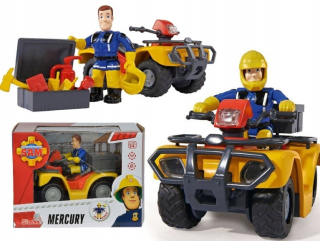 Požiarnik Sam  - Figurský hasič SAM a vozidlo Quad Merkúr