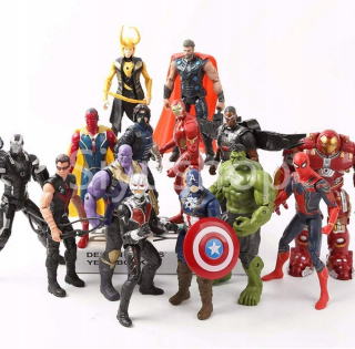 SPIDERMAN - Obrázky Hero 15 Figurines Spiderman Hulk Amerika