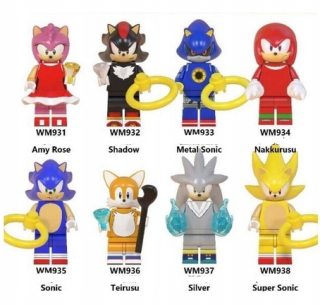 SONIC hračky - #Figurki bloky Sonic Boom hra 8pcsmiles