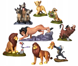 Leví kráľ - Čísla King Lion Disney 10 ks 24H Simba Skaza