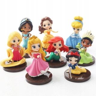 Princess Figurines Set 8 kusov