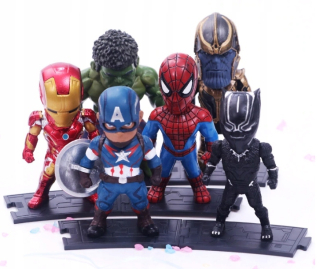 HULK - Čísla Marvel Avengers Thatos Panther Hulk 6ks
