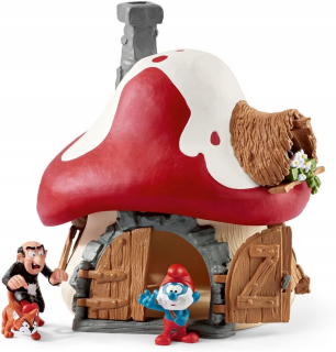 Šmolkovia - Obrázky Schleich Smurf Chata s 2 obrázkami 20803