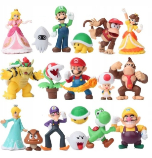 Super Mario - Obrázky Super Mario Bros Set 18 kusov