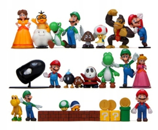 Super Mario - Obrázky Super Mario Bros Sada 32 kusov