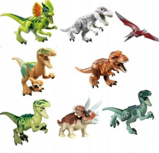 Jurský svet - Obrázky Dinosaury Blocks 8 ks Jurassic World