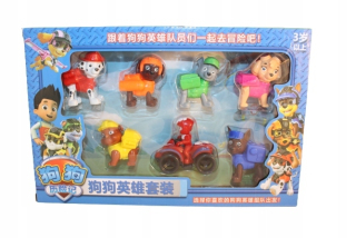 PAW Patrol - Figúrky psov 7 ks pohybujúce sa hlavy, Ryder