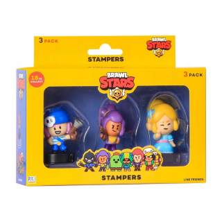 Brawl Stars 3 pack série 1 figúrky s pečiatkami - náhodný výber