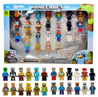 24 figúrky z hry Minecraft
