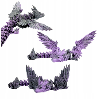 Pohyblivá figúrka draka Scaly PURPLESNAKE