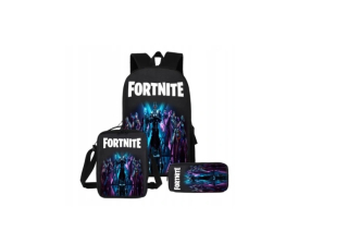 Školská taška - batoh, set, zostava - Fortnite Trendy Nový batoh Set + Puzdro na ceruzku + taška