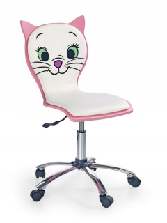 HELLO KITTY Otočná stolička Detská dieťaťa Ecokórze Biele Ruže