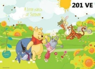 Medvedík Pú - Nástenná nástenka 152x106cm KUBUS POOH nad riekou Disn