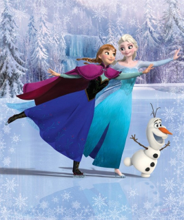 Elsa Frozen - Nástenné nástenné maľby Disney Ice Land Frozen 203x244cm