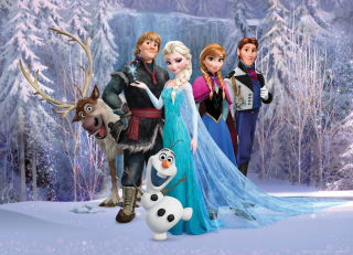 Elsa Frozen - Nástenné nástenné maľby Disney mrazené 112 x 156 cm - AG dizajn