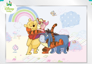 Medvedík Pú - Nálepka Winnie The Pooh Disney 310x219cm POOH