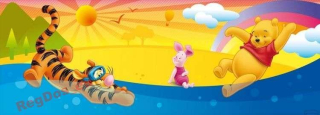 Medvedík Pú - Nálepka Winnie POOH POOH DISNEY 92X254CM