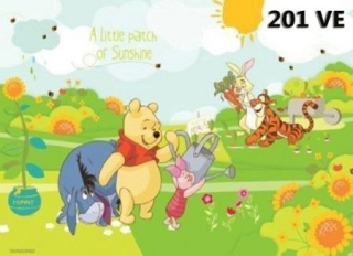 Medvedík Pú - Nástenné nástenné maľby KUBUS POOH na rieke 254x415cm fli