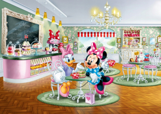 Minnie Mouse - Nástenné nástenné maľby Minnie Mouse 255 x 180 cm - AG dizajn