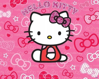 HELLO KITTY Nástenné maľby - Bajkowa - Ahoj Kitty - 3D