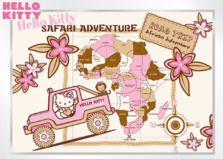 HELLO KITTY Nástenné maľby Hello Kitty 152x104cm Kitty