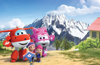 SUPER WINGS - Nástenné nástenné plagát, Super Wings, 200x130