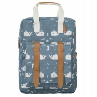 Detský batoh - Fresco Big Bathpack Whale Blue Fog