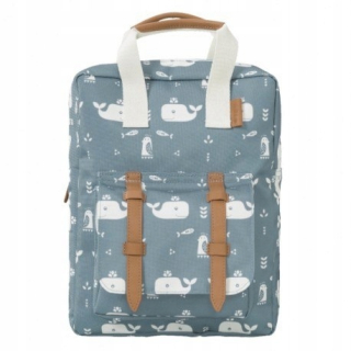 Detský batoh - Fresco Backpack Whale Blue Fresco
