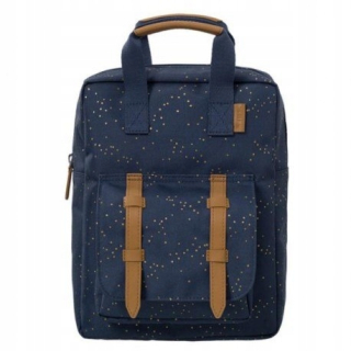 Detský batoh - Fresco Backpack Gold Dots Indigo Fresco