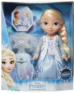 Elsa Frozen - Frozen Disney Elsa v žiare z polárnej Aurora