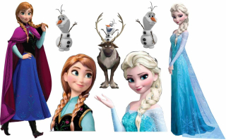 Elsa Frozen - Mrazená krajina Ice Elza a Anna, 100cm